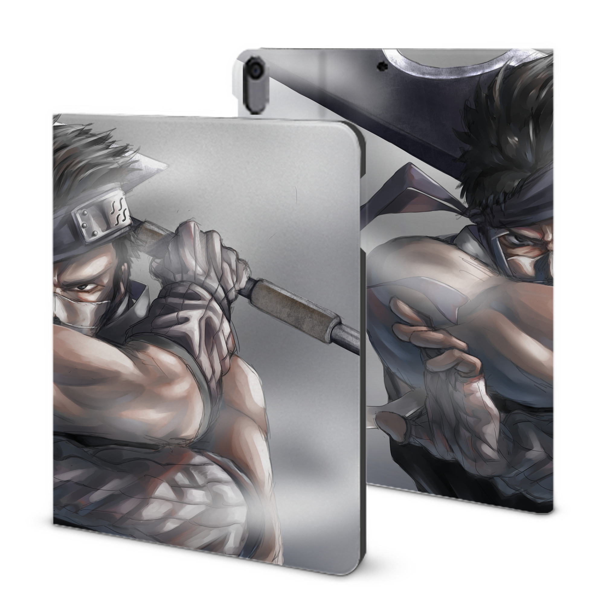 （画像用） NARUTO -ナルト- NARUTO -ナルト- 疾風伝 IPad ケース ブック型 PUレザー TPU 耐衝撃 軽量 薄型 ペン収納なし 全面保護 IPad 各モデル対応